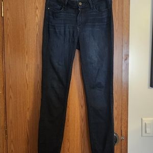 Paige Verdugo Ankle Mid Rise Skinny Jeans Dark Wash Leone Womens Size 29